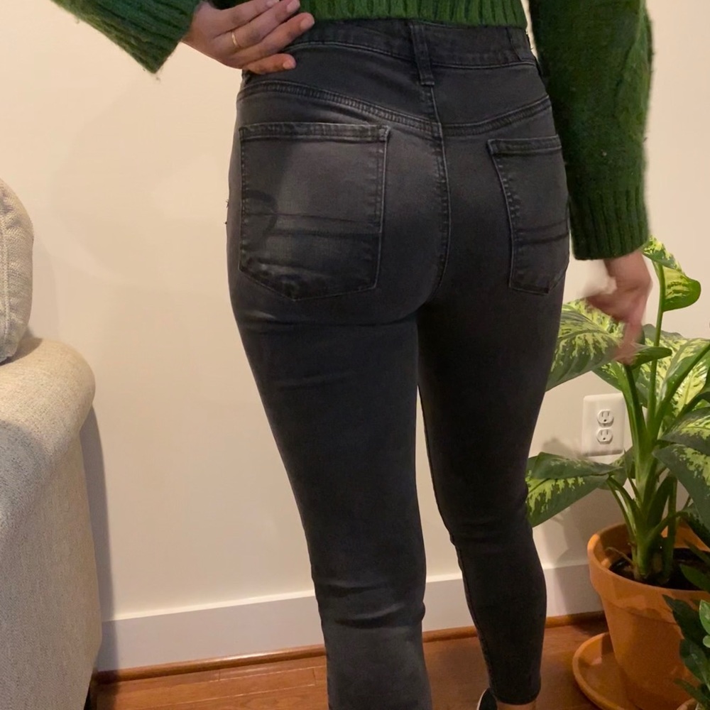 Black AE Hi-Rise jegging